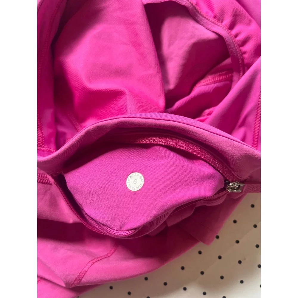 Lululemon Speed Up Running Skort Womens 6 Pink Athletic Tennis Golf Skirt Shorts